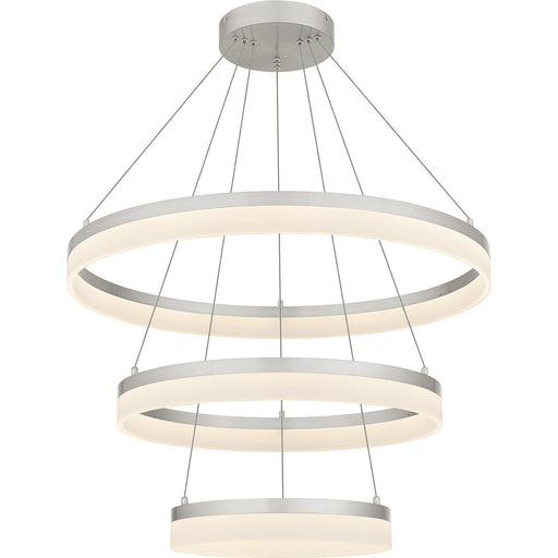 Cohen 32" Tiered Pendant in Brushed Nickel