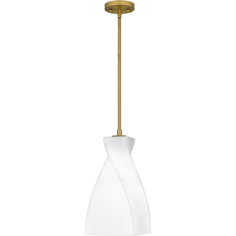 Stetson 8" Mini Pendant in Brushed Gold