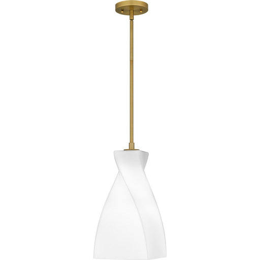 Stetson 8" Mini Pendant in Brushed Gold