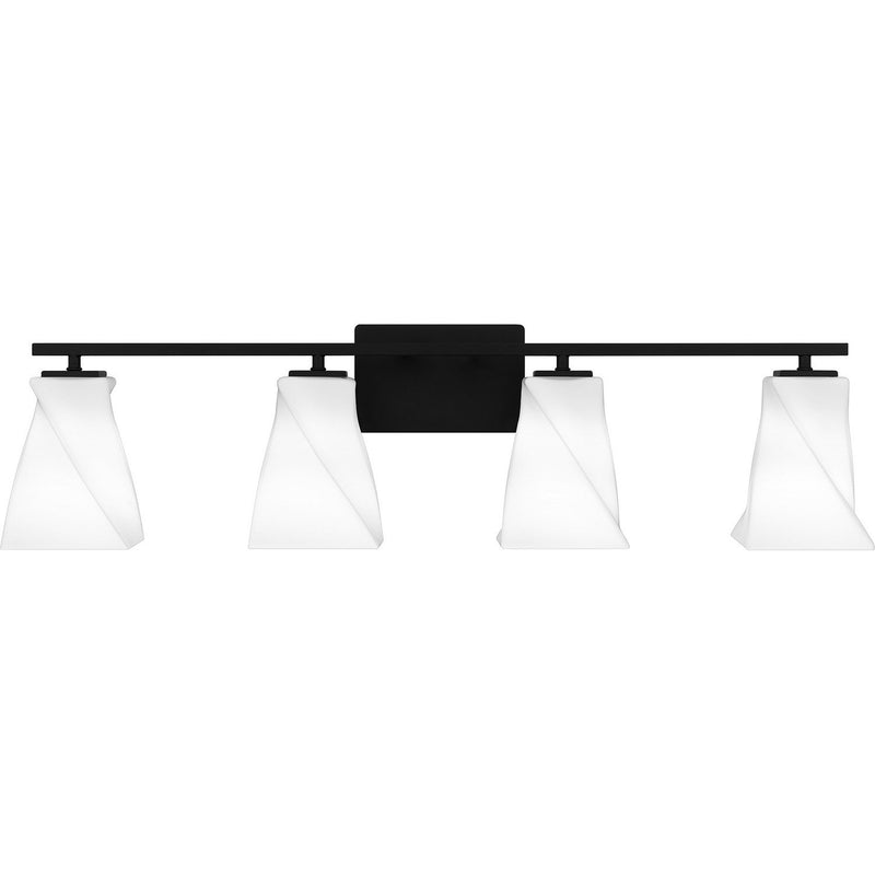 Stetson 4-Light Bath Vanity Light in Matte Black