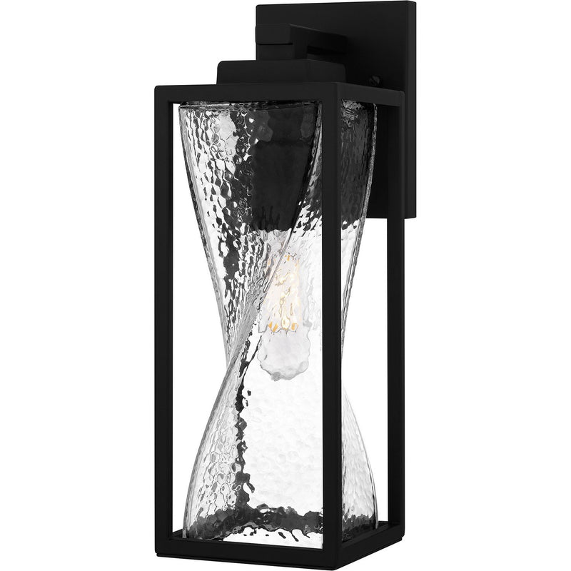 Zarah Small Outdoor Wall Lantern in Matte Black