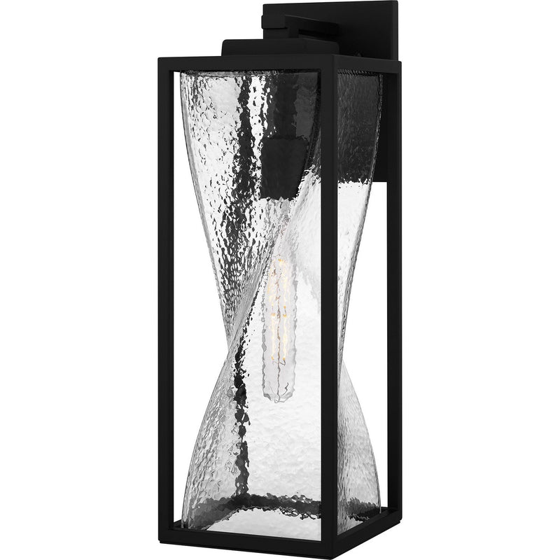 Zarah Large Outdoor Wall Lantern in Matte Black