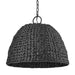1081-O3P NB-SBW - Rue 3 Light Pendant - Outdoor in Natural Black by Golden Lighting