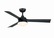 Barlow 52" Ceiling Fan with LED Light in Black