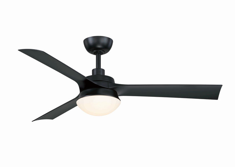 Barlow 52" Ceiling Fan with LED Light in Black