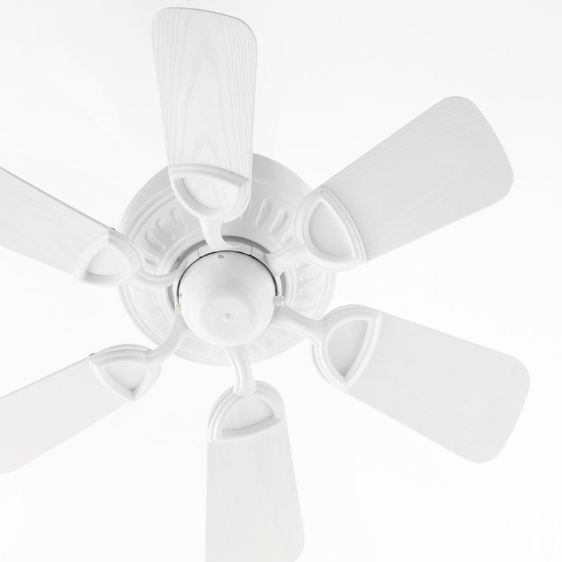 Medallion Patio 30" 6-Blade Hugger Ceiling Fan in Studio White