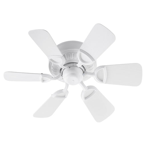 Medallion Patio 30" 6-Blade Hugger Ceiling Fan in Studio White