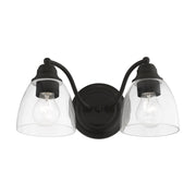 Montgomery 2-Light Bath Vanity Light in Black
