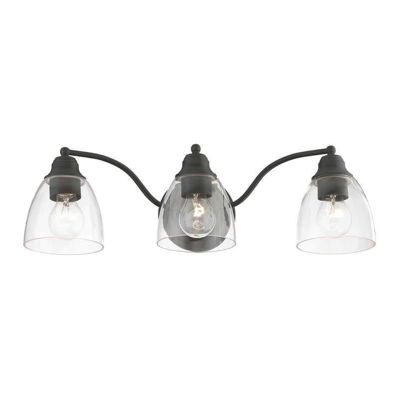 Montgomery 3-Light Bath Vanity Light in Black