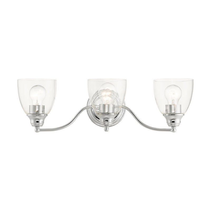 Montgomery 3-Light Bath Vanity Light in Polished Chrome