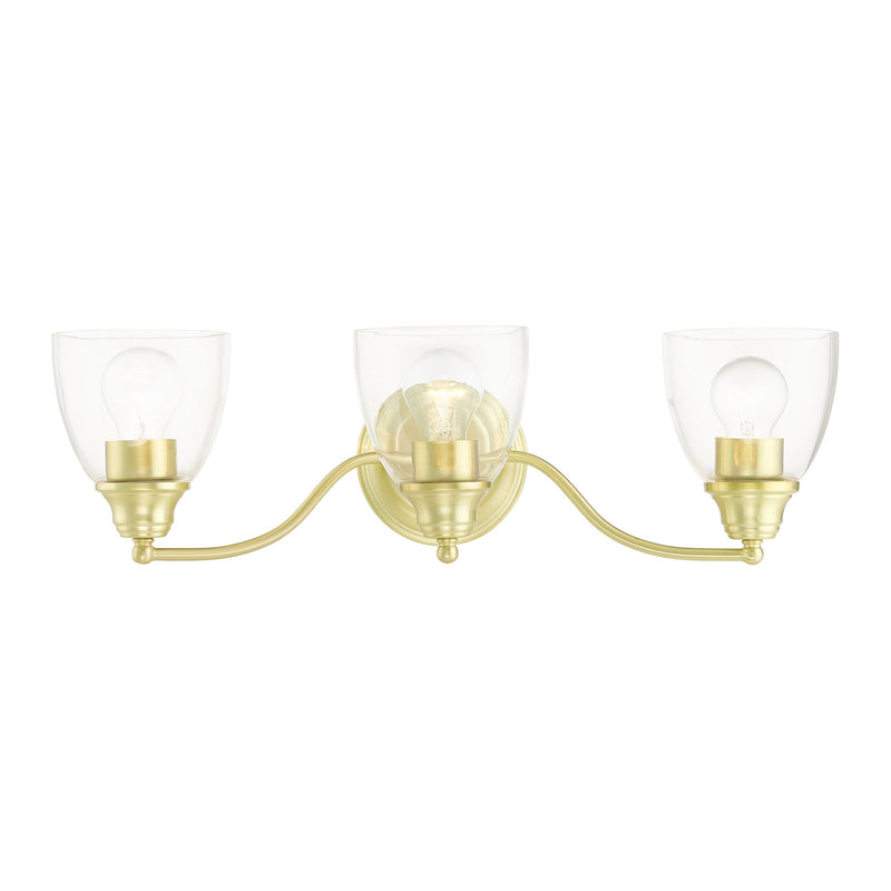 Montgomery 3-Light Bath Vanity Light in Satin Brass