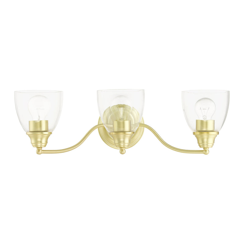 Montgomery 3-Light Bath Vanity Light in Satin Brass