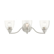 Montgomery 3-Light Bath Vanity Light in Brushed Nickel
