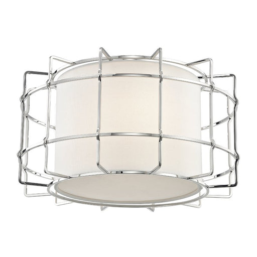 Sovereign 2-Light Flush Mount in Polished Nickel