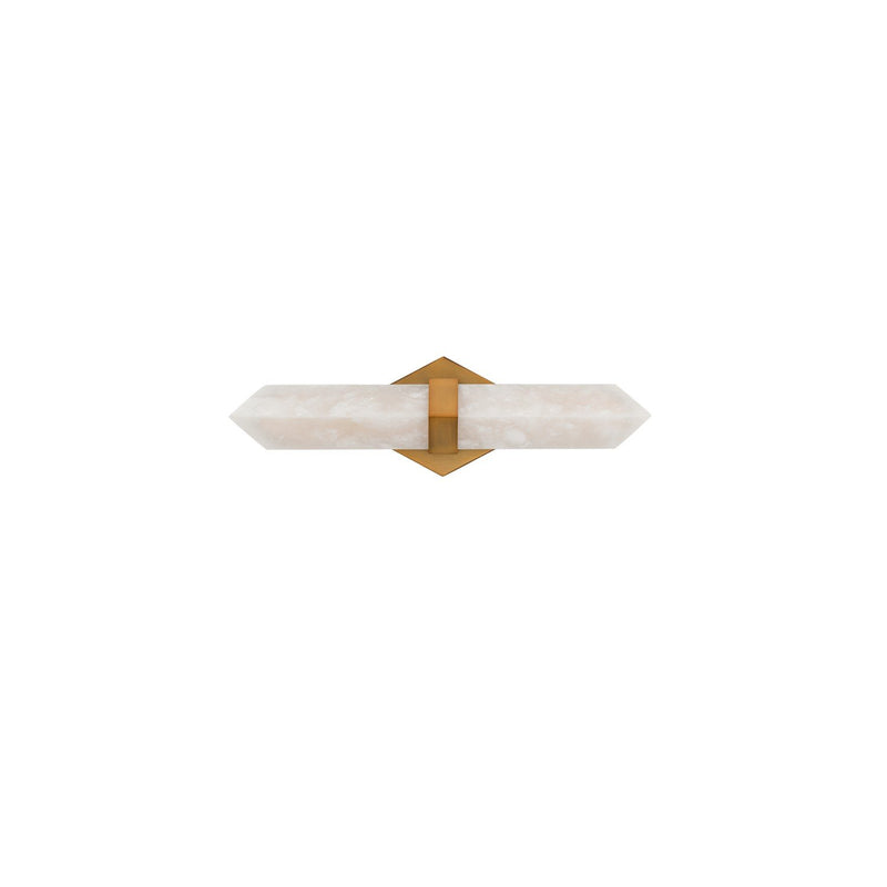Javelin 18" Bath Vanity Light in Aged Brass