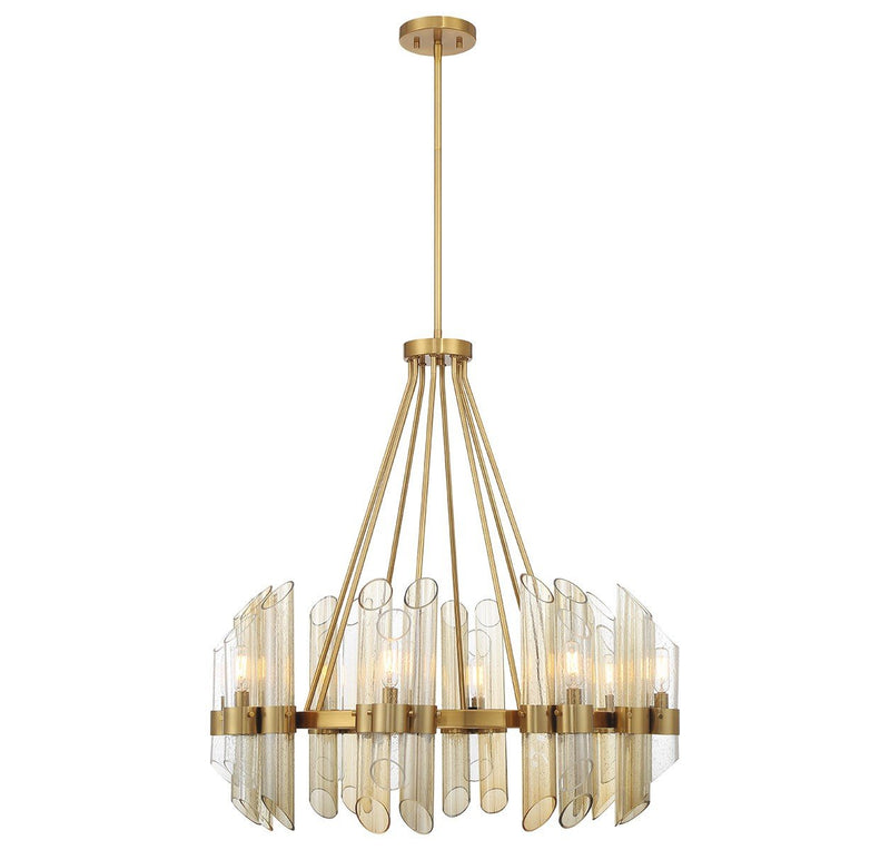 Biltmore 8-Light Pendant in Warm Brass