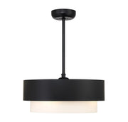 Diana 24" Fan D'Lier in Matte Black