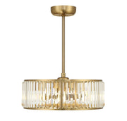 Janus 23" Fan D'Lier in Warm Brass