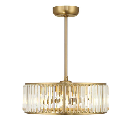 Janus 23" Fan D'Lier in Warm Brass