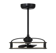 Vesta 23" Fan D'Lier in Matte Black
