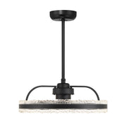 Corona 23.5" Fan D'Lier in Matte Black