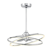Dorado 25" Fan D'Lier in Polished Chrome