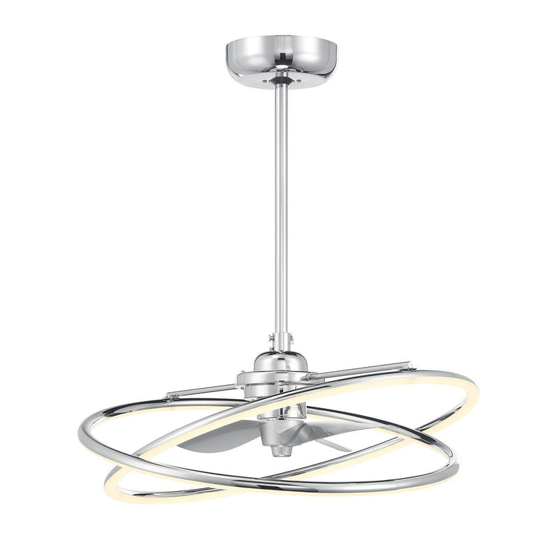 Dorado 25" Fan D'Lier in Polished Chrome