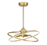 Dorado 25" Fan D'Lier in Warm Brass