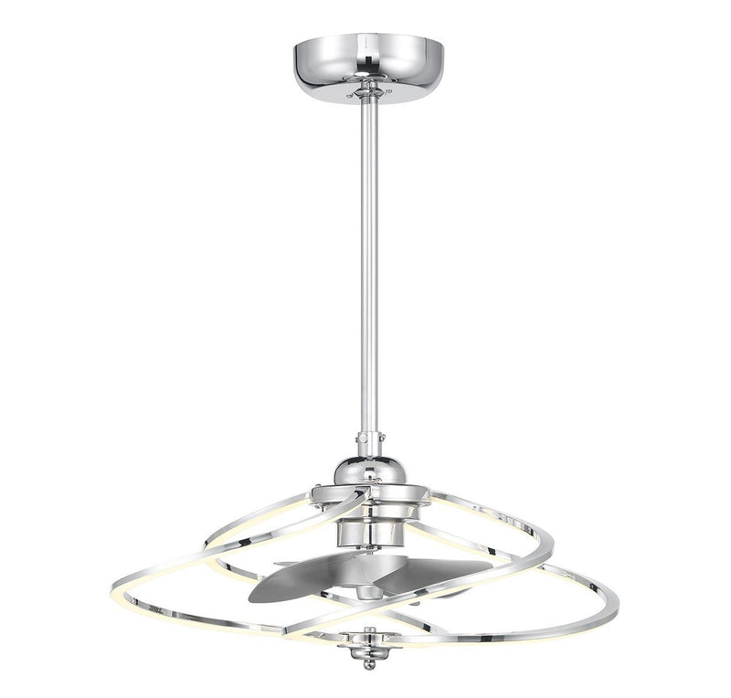 Hydra 24" Fan D'Lier in Polished Chrome