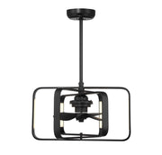 Lynx 24" Fan D'Lier in Matte Black