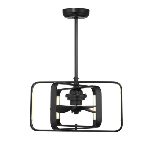 Lynx 24" Fan D'Lier in Matte Black