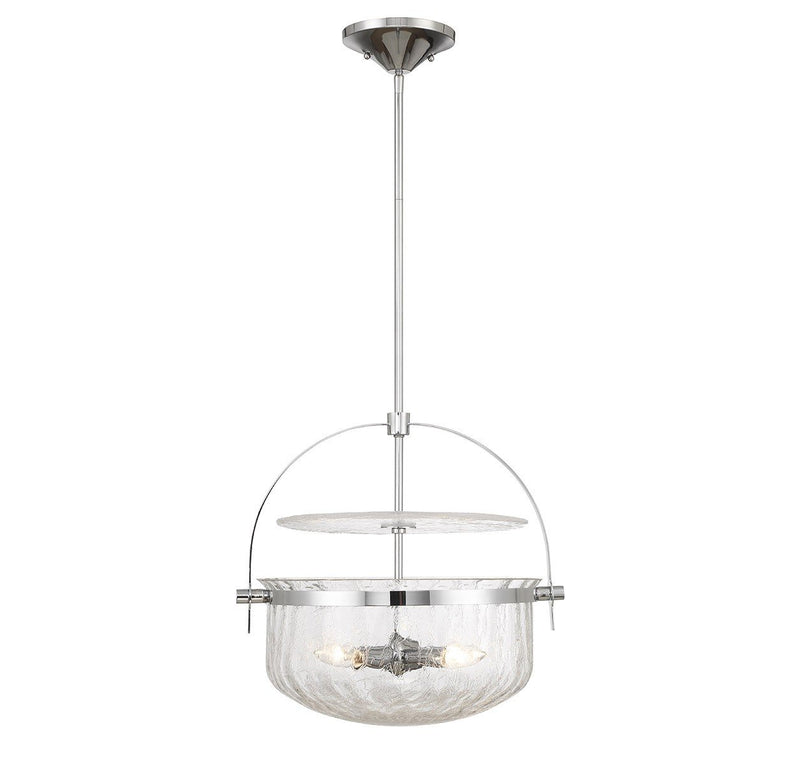 Denmar 4-Light Convertible Pendant in Polished Chrome