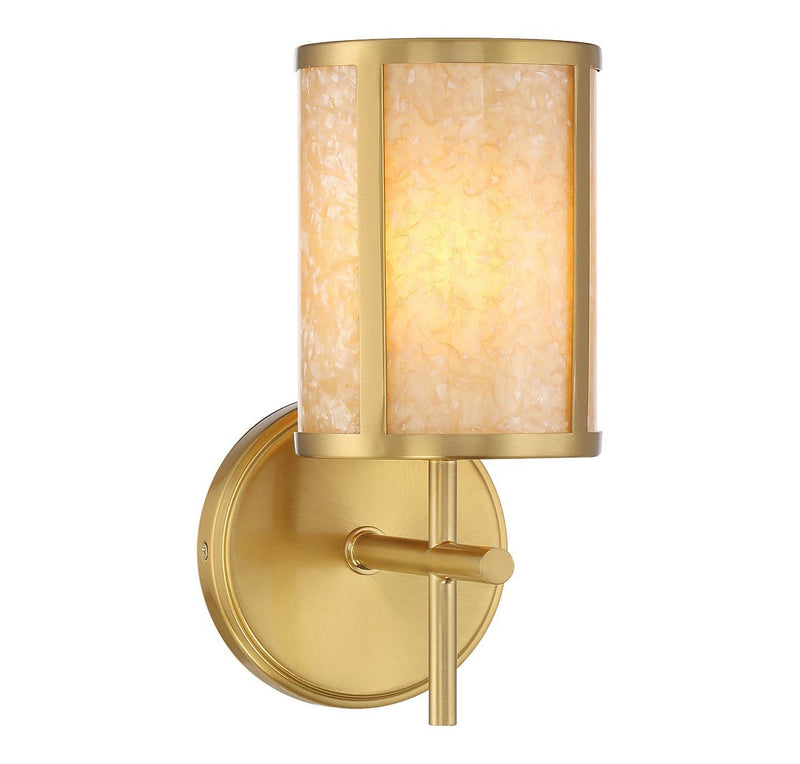 Camden Wall Sconce in Warm Brass