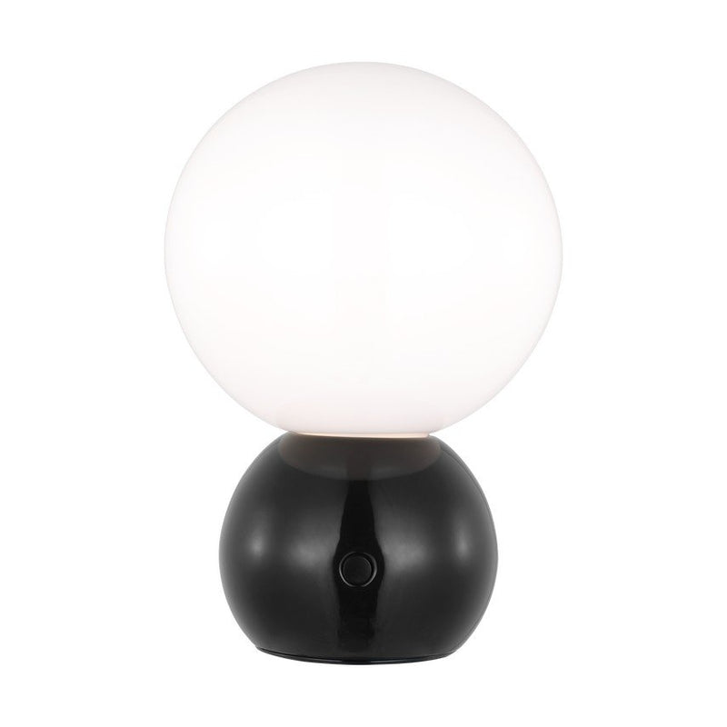 Suki Rechargeable Mini Table Lamp in Gloss Black