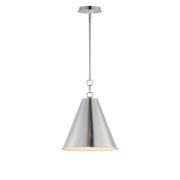 Veritas 12" Pendant in Satin Nickel