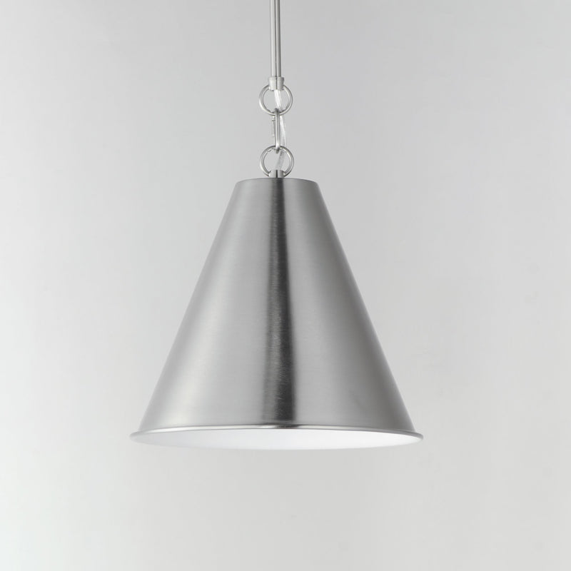 Veritas 12" Pendant in Satin Nickel