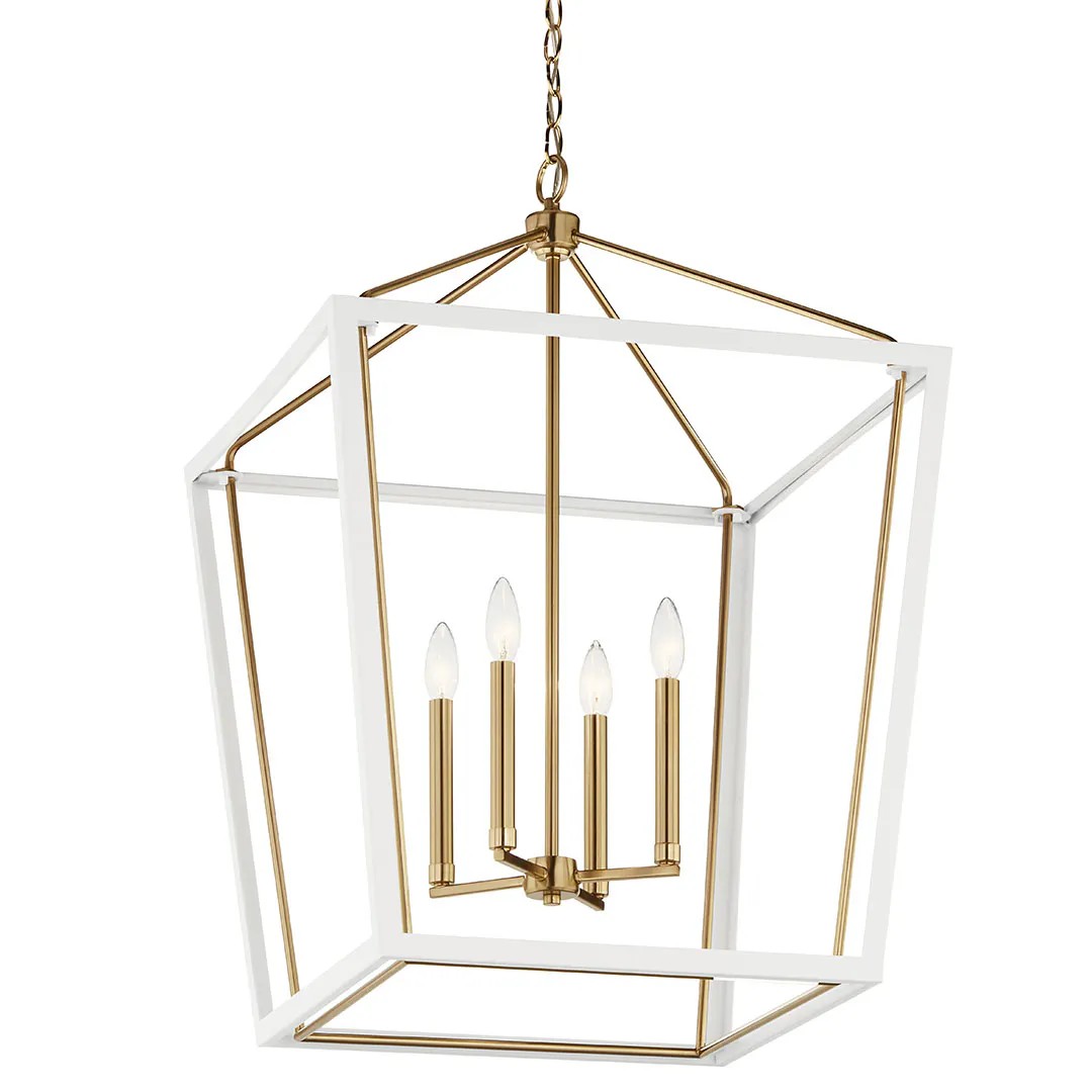 Delvin Four Light Foyer Pendant in Champagne Bronze