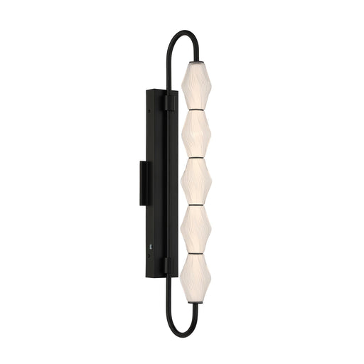 Geode 32" Integrated LED Outdoor Wall Sconce in Matte Black