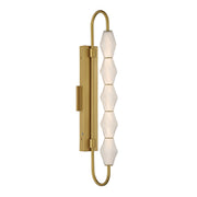 Geode 32" Integrated LED Outdoor Wall Sconce in Satin Brushed Gold