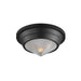 Hargreaves One Light Flush Mount in Black