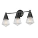 Hargreaves Three Light Bath Vanity in Black