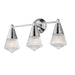 Hargreaves Three Light Bath Vanity in Polished Chrome