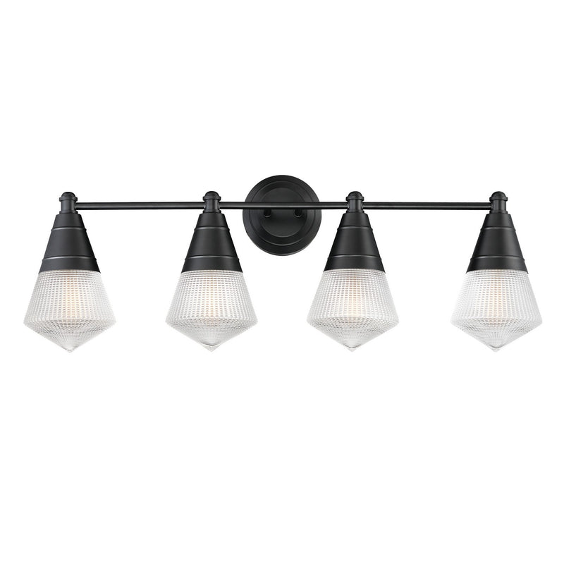 Hargreaves Four Light Bath Vanity in Black