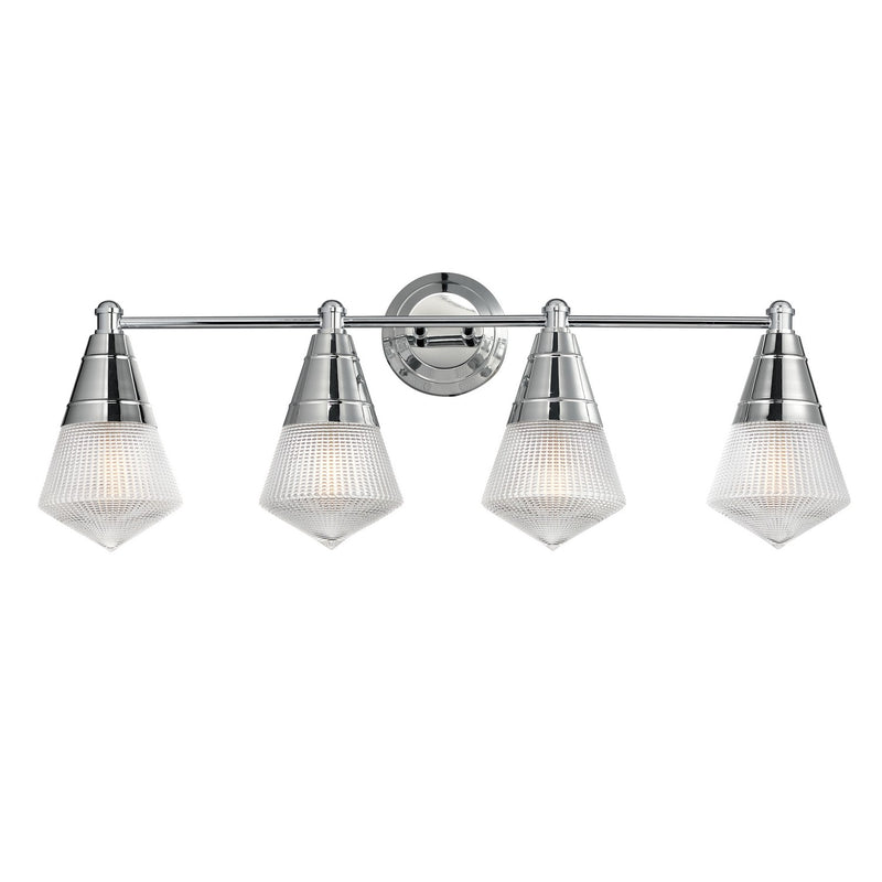 Hargreaves Four Light Bath Vanity in Polished Chrome
