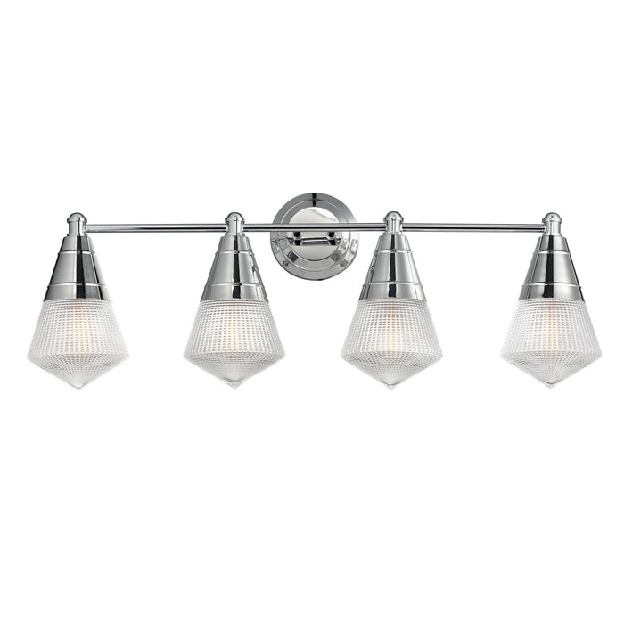 Hargreaves Four Light Bath Vanity in Polished Chrome