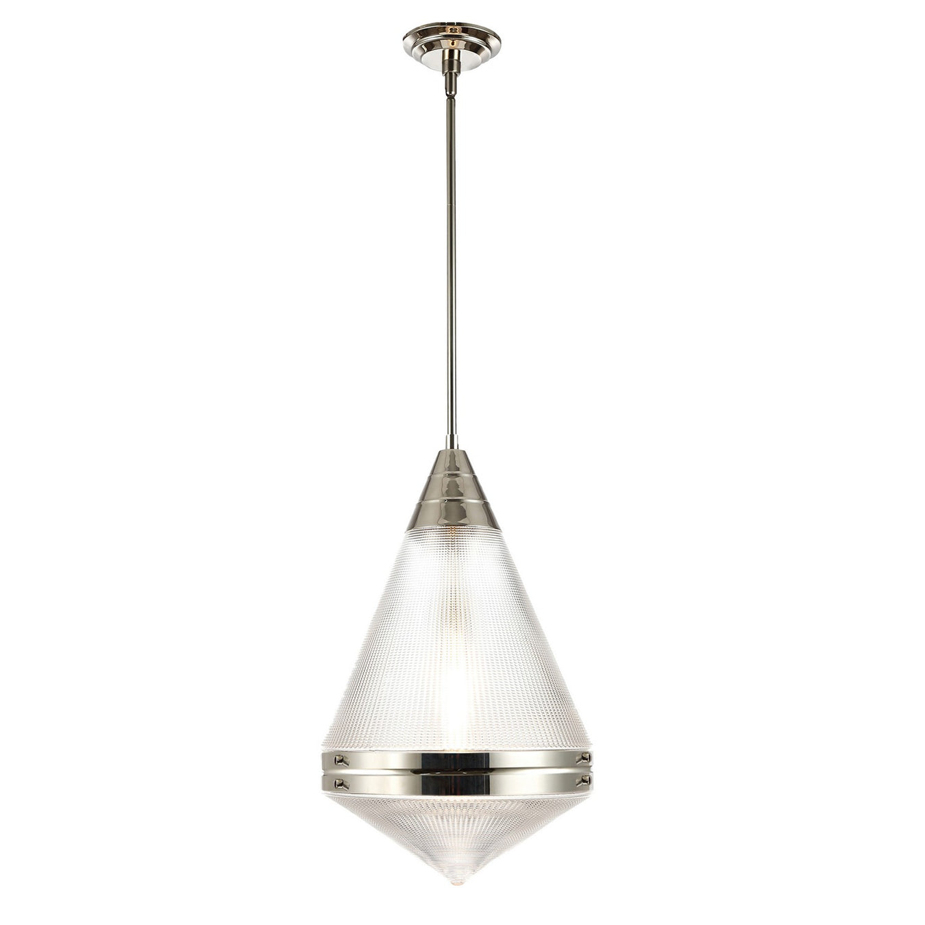Hargreaves One Light Pendant in Polished Nickel