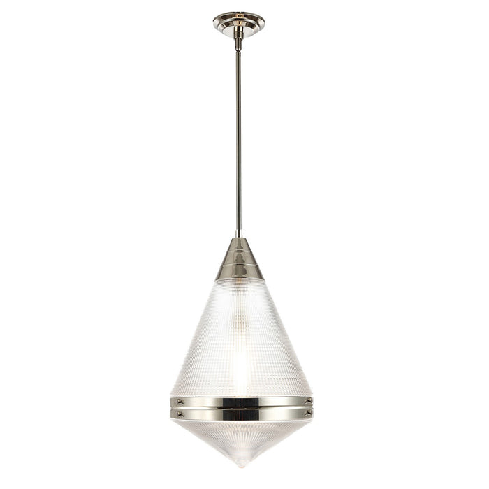 Hargreaves One Light Pendant in Polished Nickel
