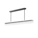 Spectre LED Linear Pendant in Black / Natural Aged Brass