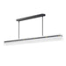 Spectre LED Linear Pendant in Black / Natural Aged Brass