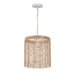 Vannerie One Light Pendant in Ecru